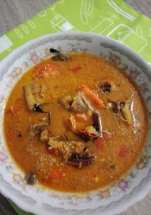Foto resep Ikan asin kuah santan