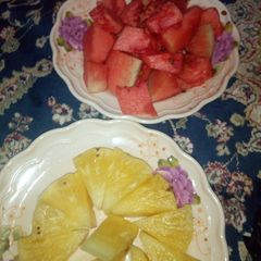 A picture of Watermelon with pineapple.