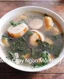 Canh chuối nấu lá lốt chay