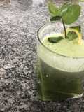 Jugo verde con jengibre y limón