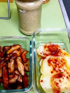 Una foto de Shiitakes "a feira" a la gallega