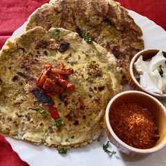 A picture of Masala bhakri.