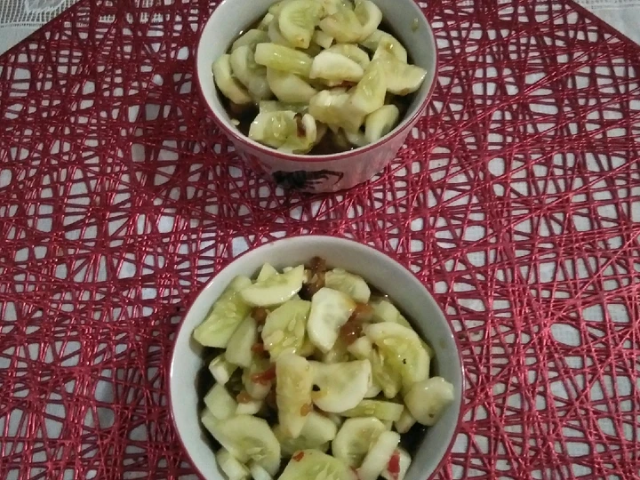 Cara Mudah Membikin Resep  383. Rujak Timun yang Bisa Manjain Lidah, Enak Banget