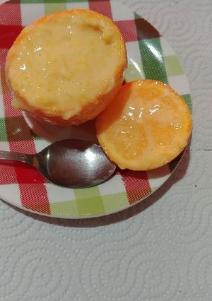 Una foto de Helado cremoso de naranja
