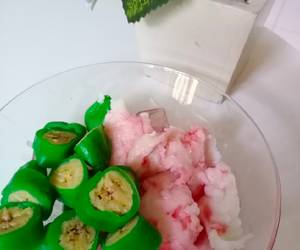 Mudah Cepat Memasak Es pisang ijo Enak Bergizi