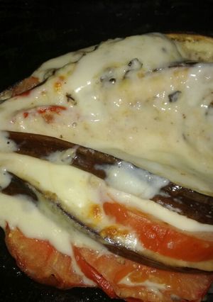 Una foto de Berenjena abanico rellena