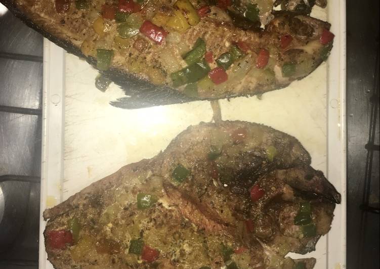 Easiest Way to Make Award-winning Oven-roasted Fish with Peppers