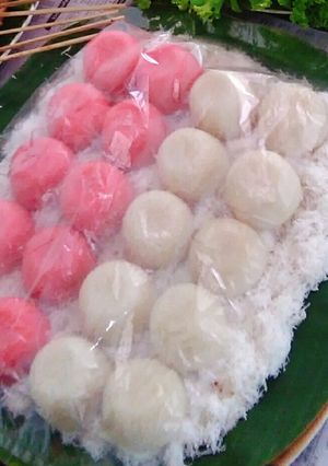 Foto resep Apem Nasi Merah Putih