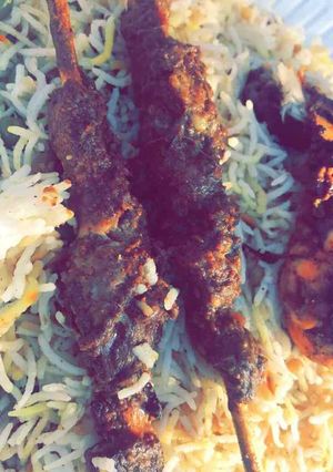 صورة لوصفة برياني بالزعفران والهيل 💋