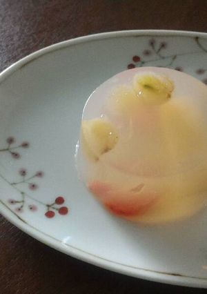 A picture of Fruits agar jelly.