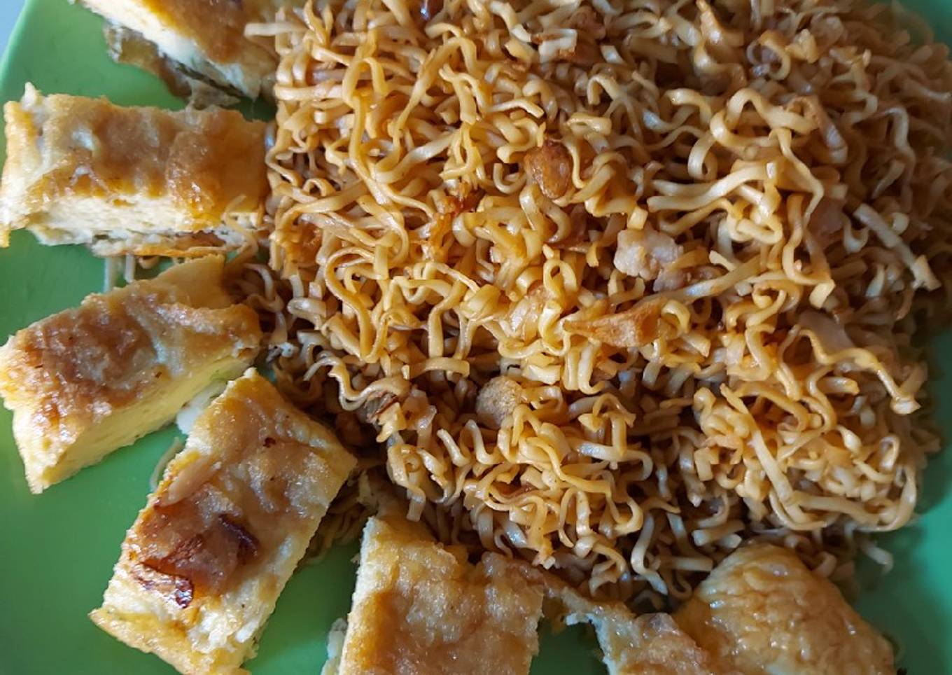 Mie goreng udang geprek anak