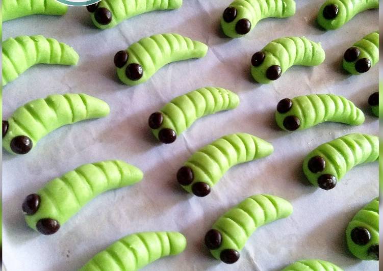 Resep Caterpillar cookies 🐛 Anti Gagal