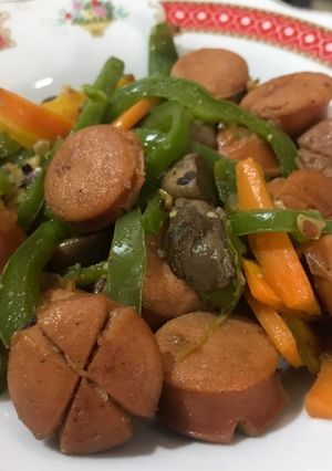 Foto resep Sosis Jamur Paprika