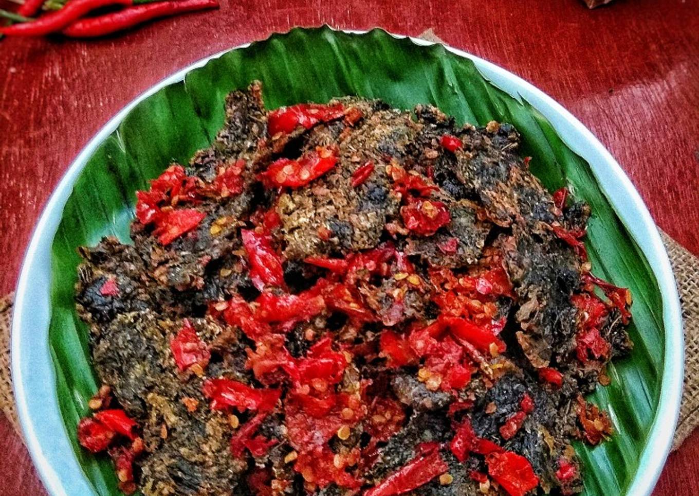 Dendeng Balado Daun Singkong