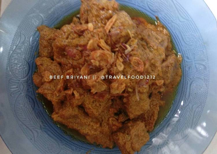 Resep Beef briyani /Daging Sapi Briyani Anti Gagal