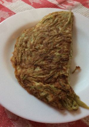 Una foto de Tortilla de porotos verdes