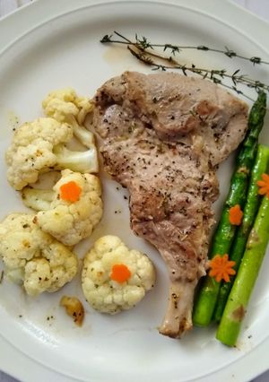 【美式家常】十分鐘搞定嫩煎戰斧豬排 的食譜成品照片