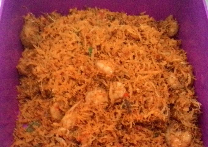 Resep: Serundeng udang goreng Irit Untuk Jualan