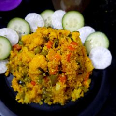 A picture of Vegetable Dalia pulaw.