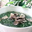 Canh cải xoong nấu thịt và tim heo