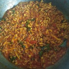 A picture of Sproutet matki sabji.