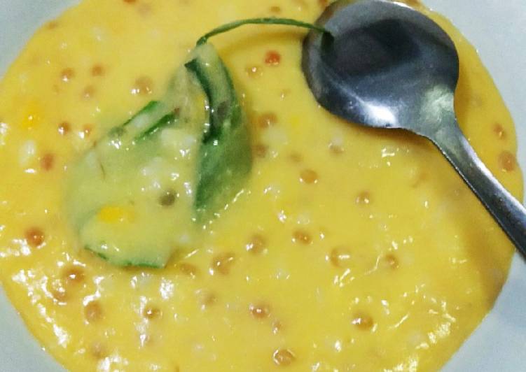 Cara Menyiapkan Bubur jagung manis Super Enak