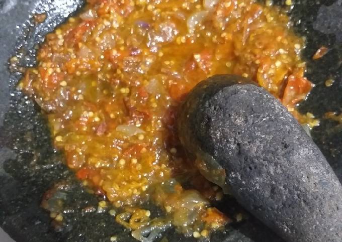 Resep Sambel Pecel Ayam Oleh Vivi Piepie Cookpad
