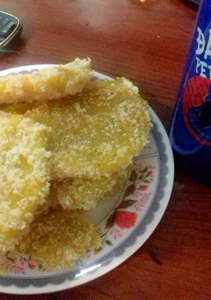 Hình của món Bánh bí đỏ chiên.