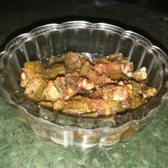 A picture of Masala bhindi.