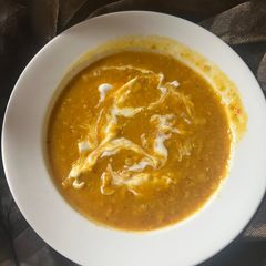 A picture of Red lentil soup 🥣.