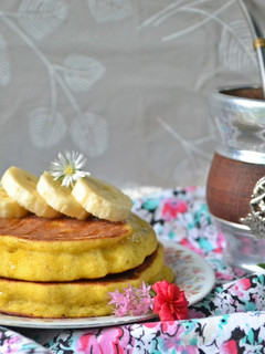Una foto de Pancakes de banana y harina de arroz🥞