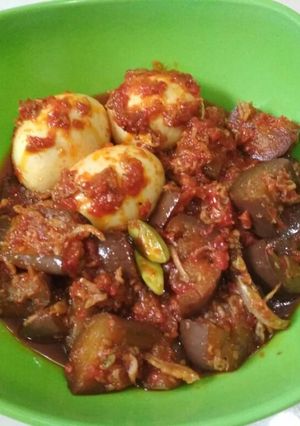 Foto resep Terong Teri Telor balado