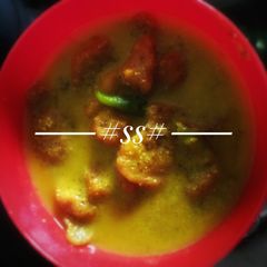 A picture of Split Peas bada with Mustard sauce #Cookpad.