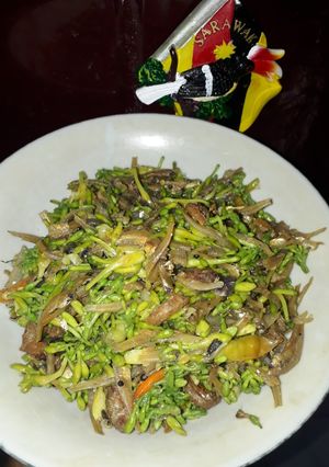 Foto resep Tumis Teri Bunga Pepaya