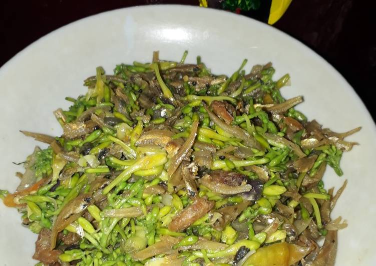 Tumis Teri Bunga Pepaya