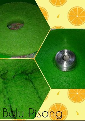 Foto resep Bolu pisang pandan
