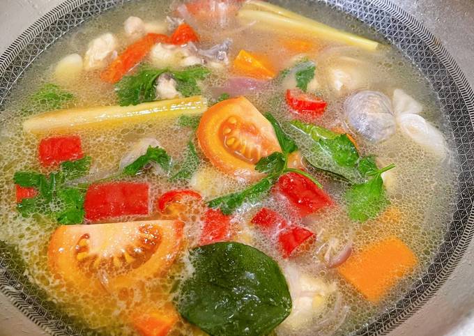 Resipi Sup Ayam Ala Thai Oleh Mahadiah Cookpad
