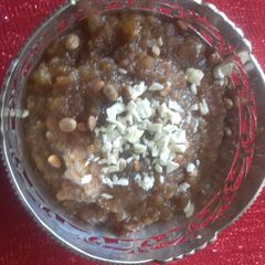 Moong dal halwa A picture of Moong dal halwa.