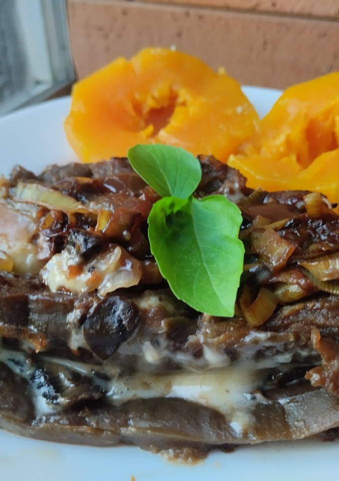 Una foto de Sándwich🧀🧅de berenjena🍆 a mi manera🧅🍆🧀