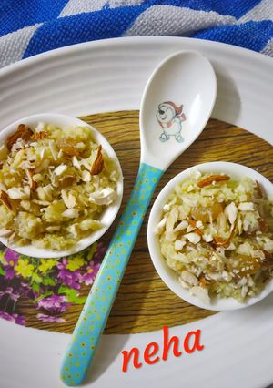 A picture of Bottle gourd Halwa healthy dessert.