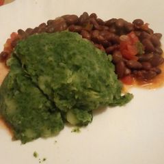 A picture of Stinging Nettle Mash & Beans# 4 weeks challenge #.