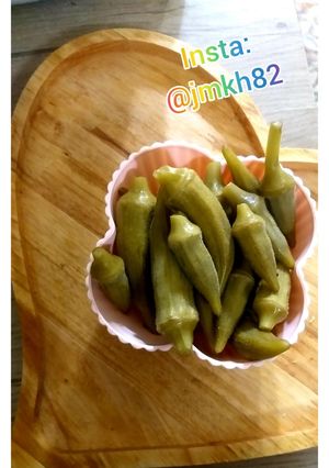 عکسی از دستور ترشی بامیه