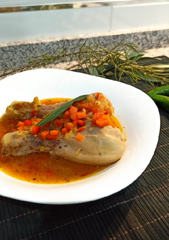 Una foto de Muslitos de pollo a la cerveza 🍗🍻