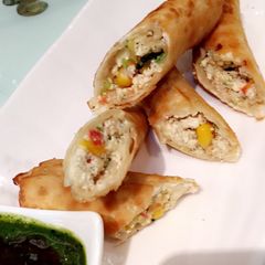 A picture of Peppery corn rolls.