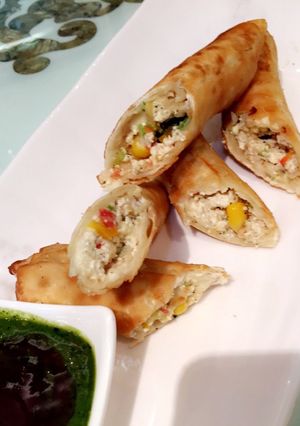 A picture of Peppery corn rolls.