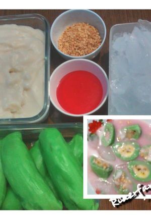 Foto resep Es Pisang Ijo