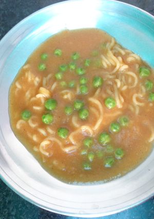 A picture of Soupy Noodles.
