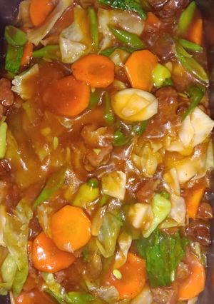 Foto resep Capcay kuah merah