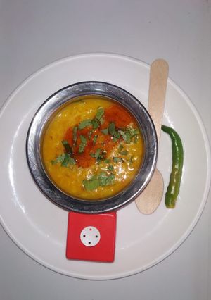 A picture of Moong dal tadka.