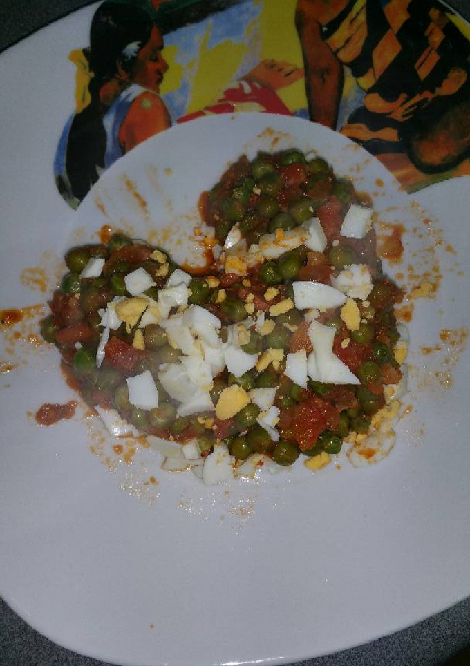 Una foto de Guisantes con bacon